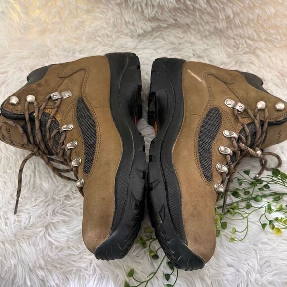 Vasque Women’s Hiking Ankle Boots Lace up in Olive Brown Leather sz 9 US - Picture 3 of 12